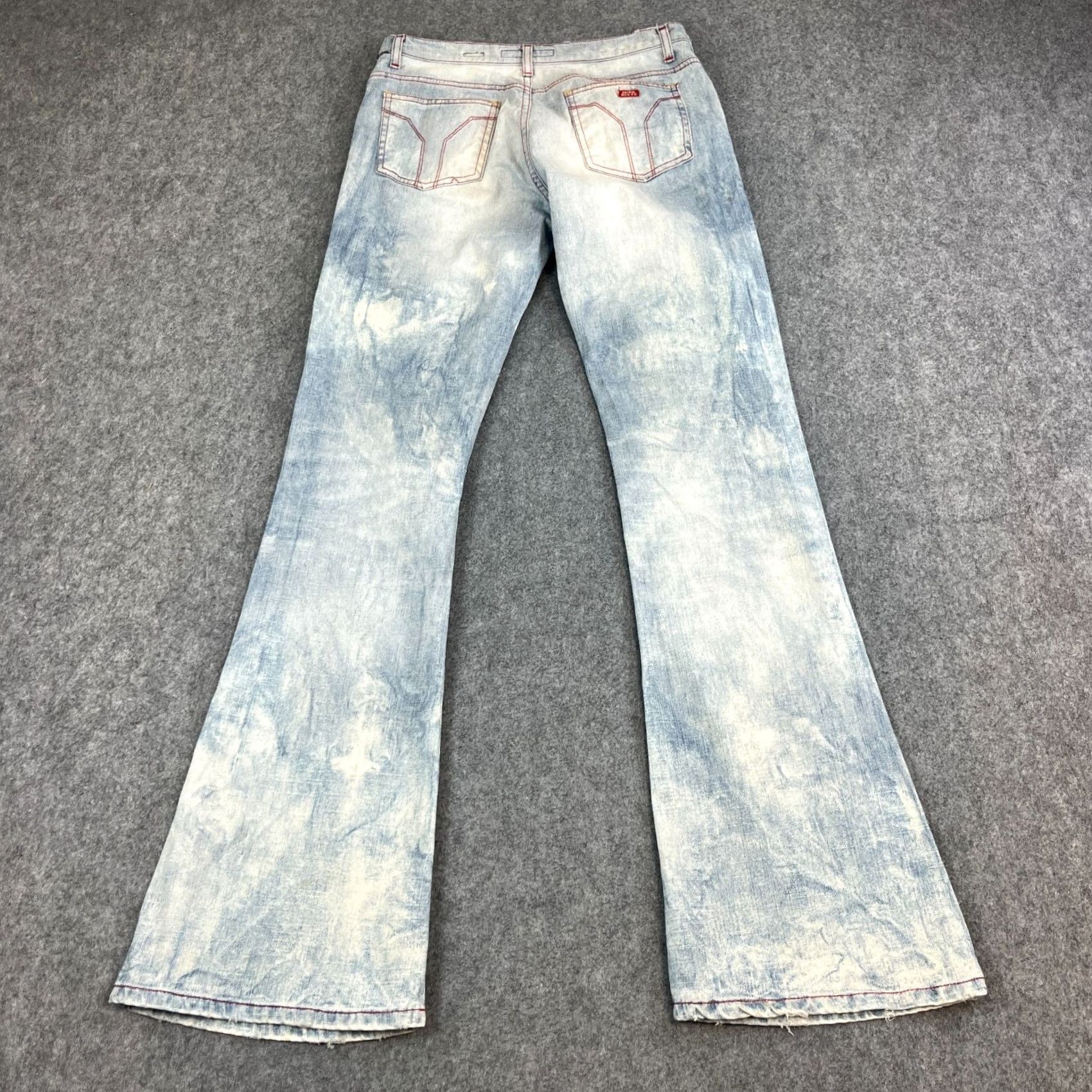 Miss Sixty Miss Sixty Jeans Slim Bootcut Womens 10 Blue Acid Wash 29 32 UK10 Low Rise Vintage Y2K Size 32" / US 10 / IT 46 - 2 Thumbnail