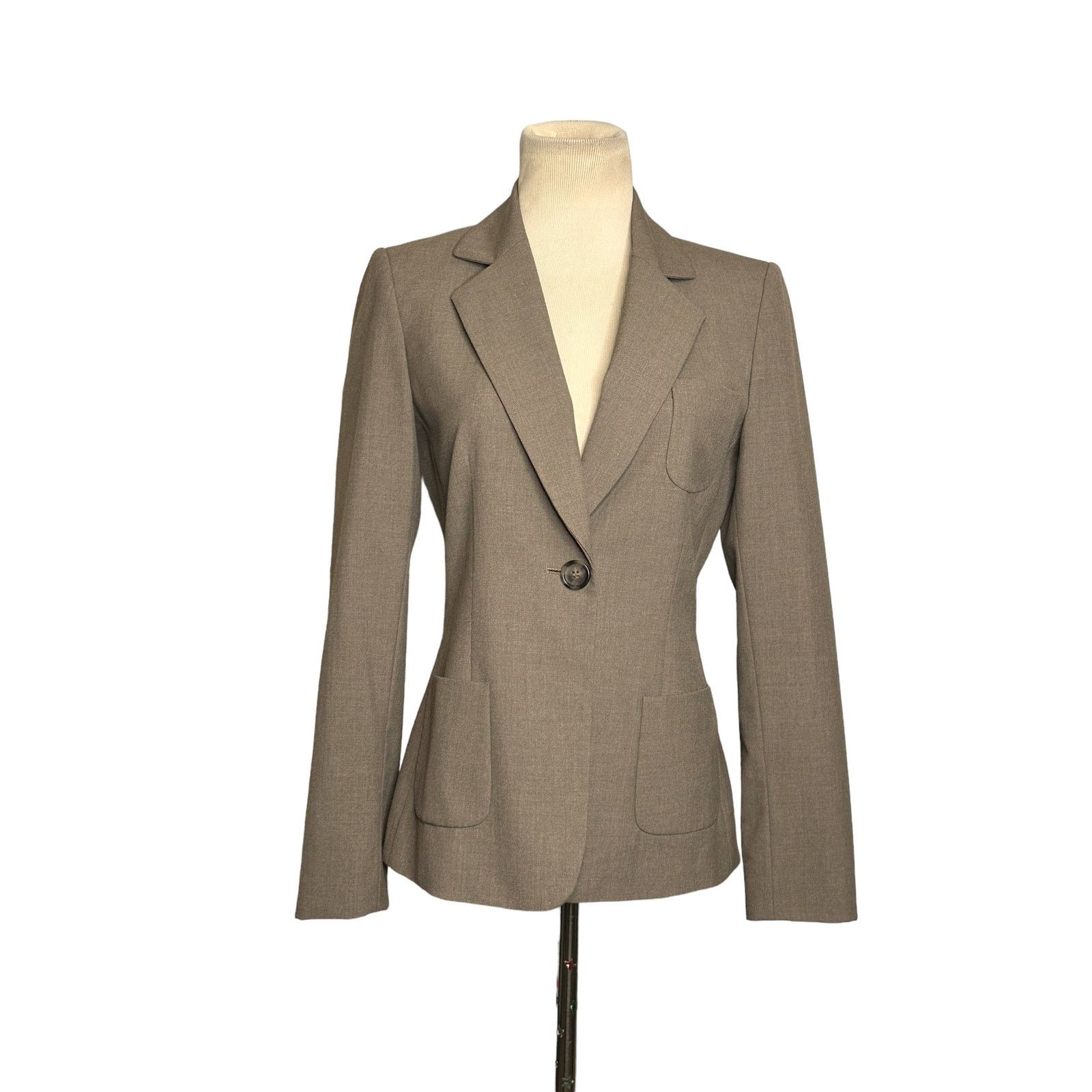 Elie Tahari Tahari brown one button lined blazer size 2 Size XS / US 0-2 / IT 36-38 - 8 Thumbnail