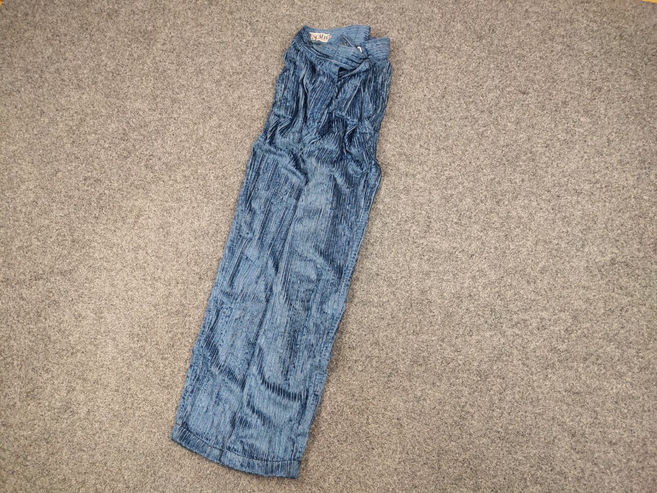 Escada Vintage Escada By Margaretha Ley Corduroy Velour Blue Pants Size 38" / US 16 / IT 52 - 3 Thumbnail