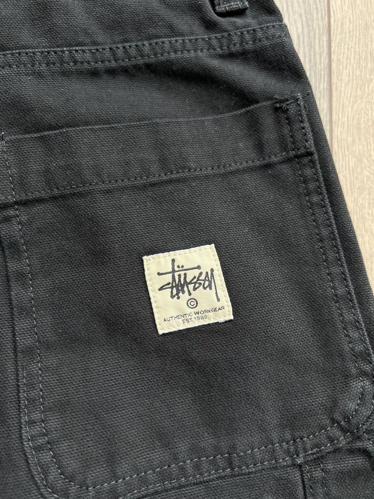 Stussy Stussy Canvas Double Knee Work Pants “Black” 28 Size US 28 / EU 44 - 7 Thumbnail