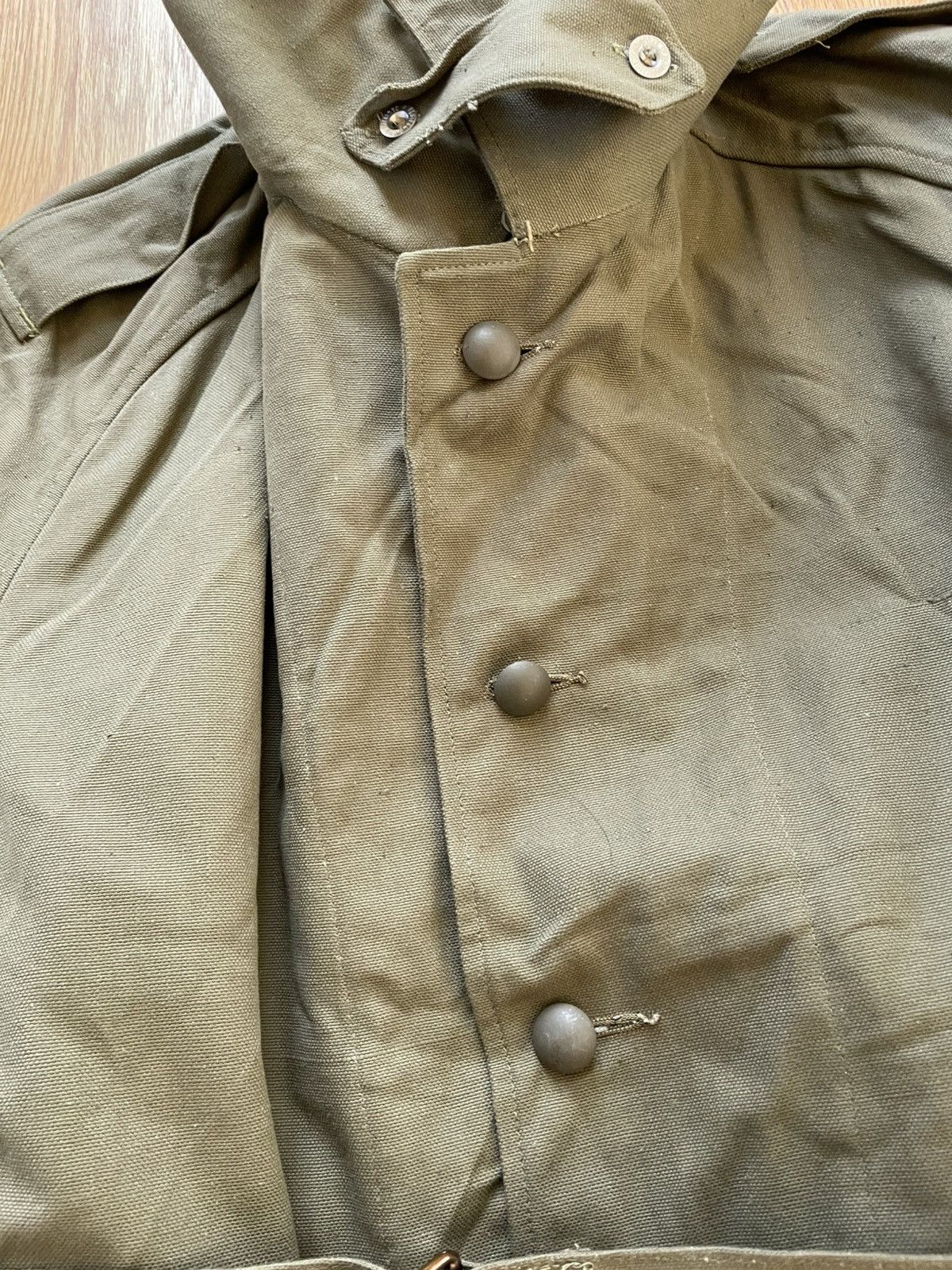 French Army M-35 Motorcycle Jacket Vintage 40s Size 3 XL