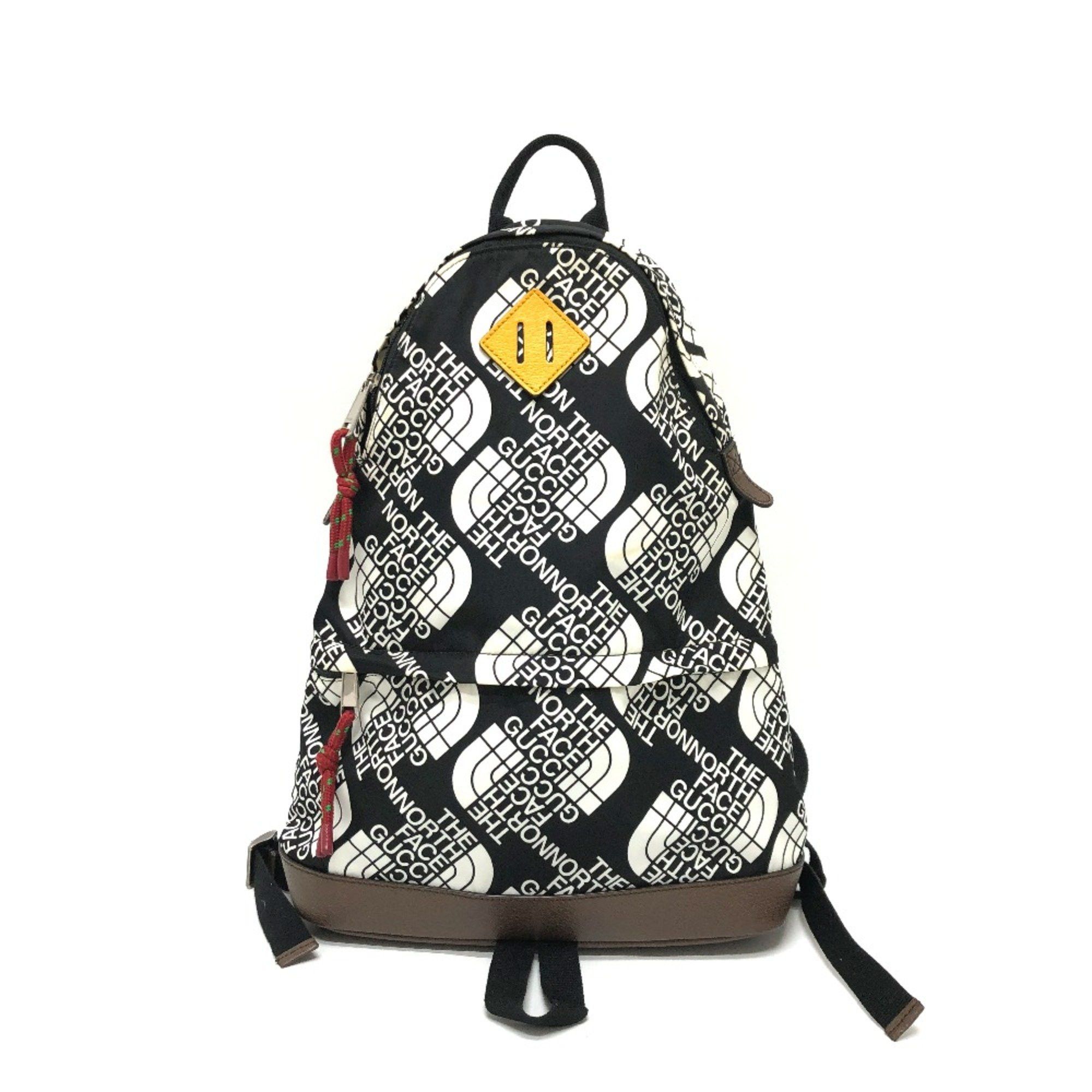 Gucci Gucci 650288 Backpack Backpack Black x White Brown/SilverHardware Size ONE SIZE - 1 Thumbnail