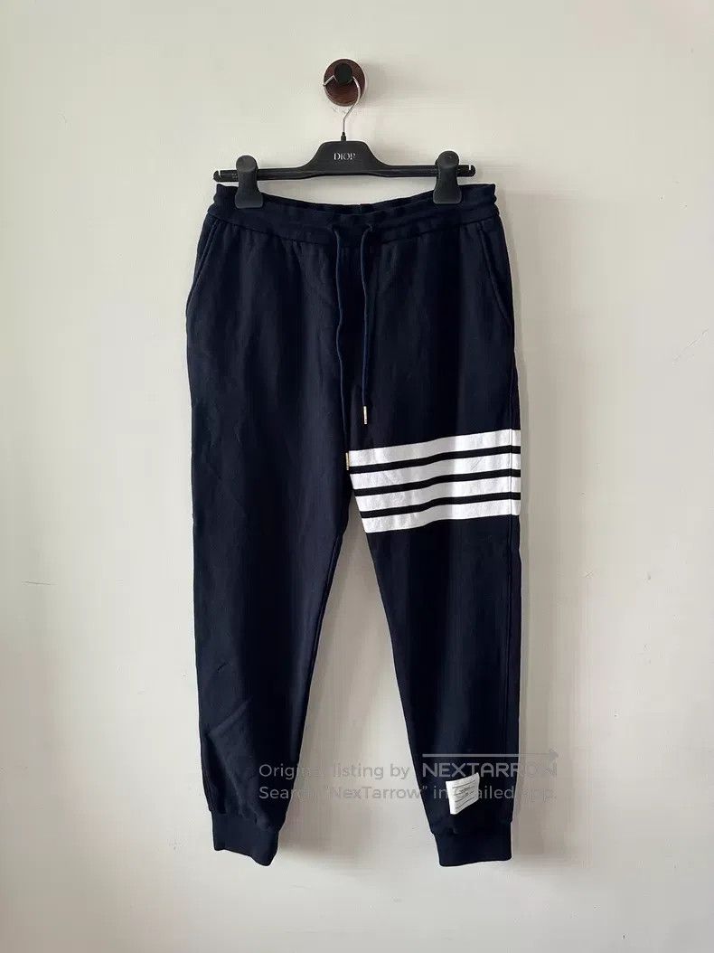 Thom Browne Thom Browne Blue knitted sweatpants Size US 30 / EU 46 - 1 Thumbnail