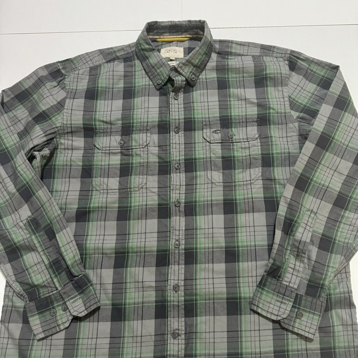 camel active Camel Active Men’s Shirt Multicoloured Regular Fit Plaid Size US XL / EU 56 / 4 - 2 Thumbnail
