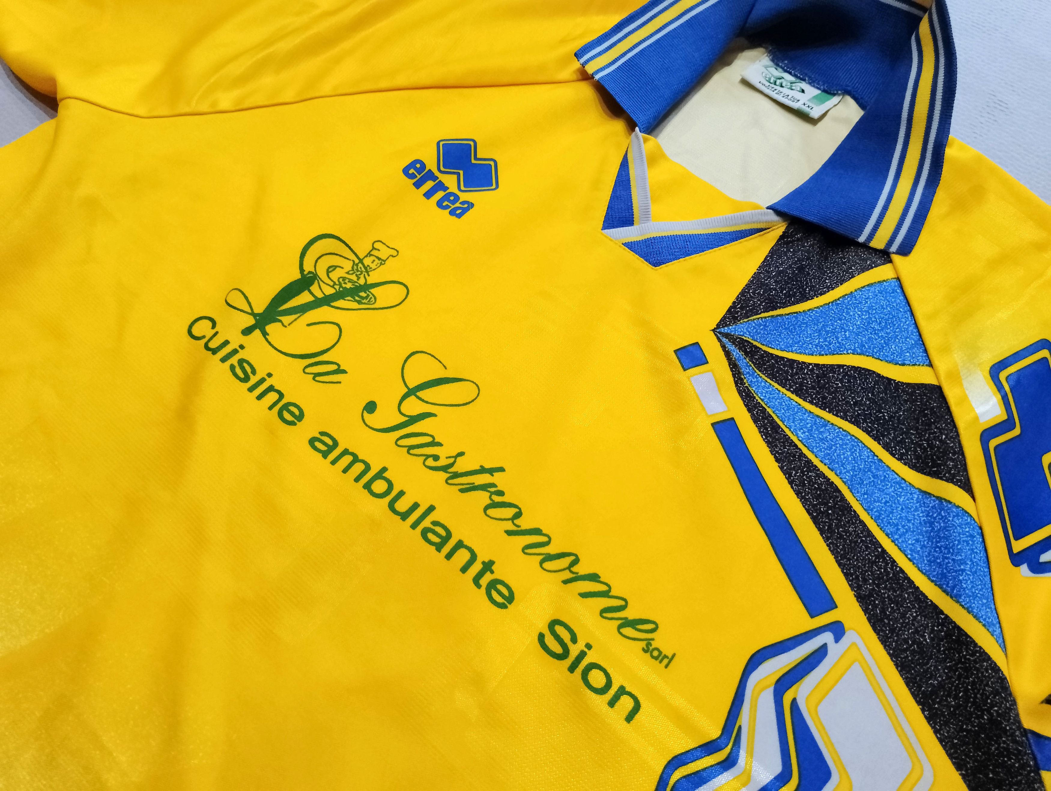 Errea 1990s Away Football Shirt Erreà Jersey #7 Retro Soccer Top Size US XXL / EU 58 / 5 - 4 Thumbnail