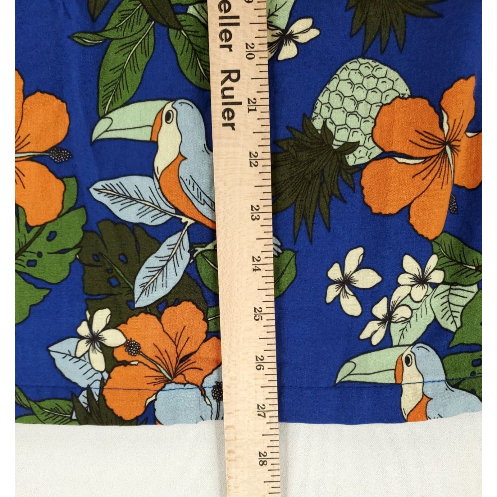 Reyn Spooner REYN SPOONER Joe Kealoha's Shirt Button Up Short Sleeve Parrot Pineapple Mens S Shirt Blue Size US S / EU 44-46 / 1 - 5 Thumbnail
