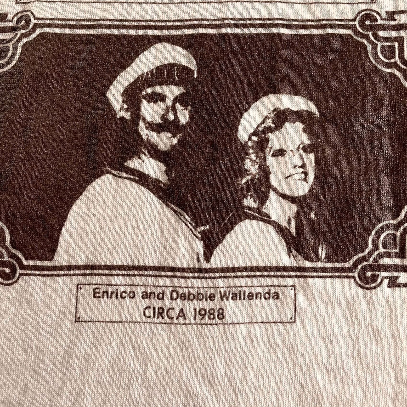 Vintage VINTAGE Great Wallendas Shirt Mens Large White 60th Anniversary Made USA 80s Screen Stars Size US L / EU 52-54 / 3 - 4 Thumbnail
