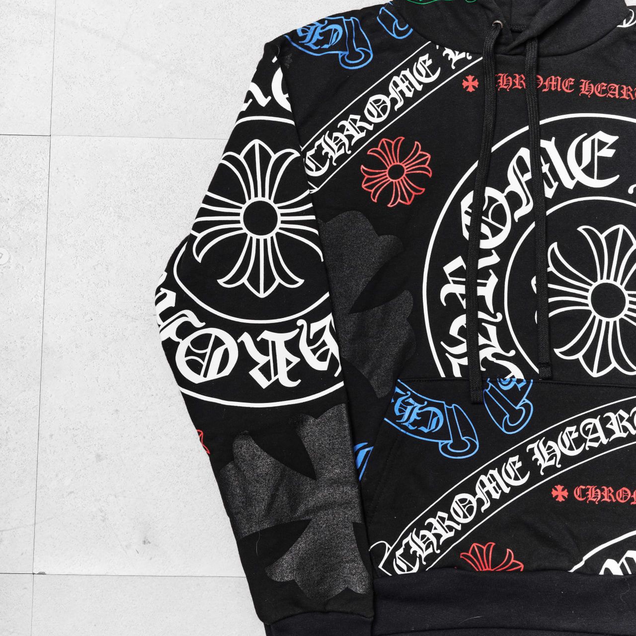 Chrome Hearts CHROME HEARTS Stencil Hoodie BLACK Size US S / EU 44-46 / 1 - 5 Thumbnail