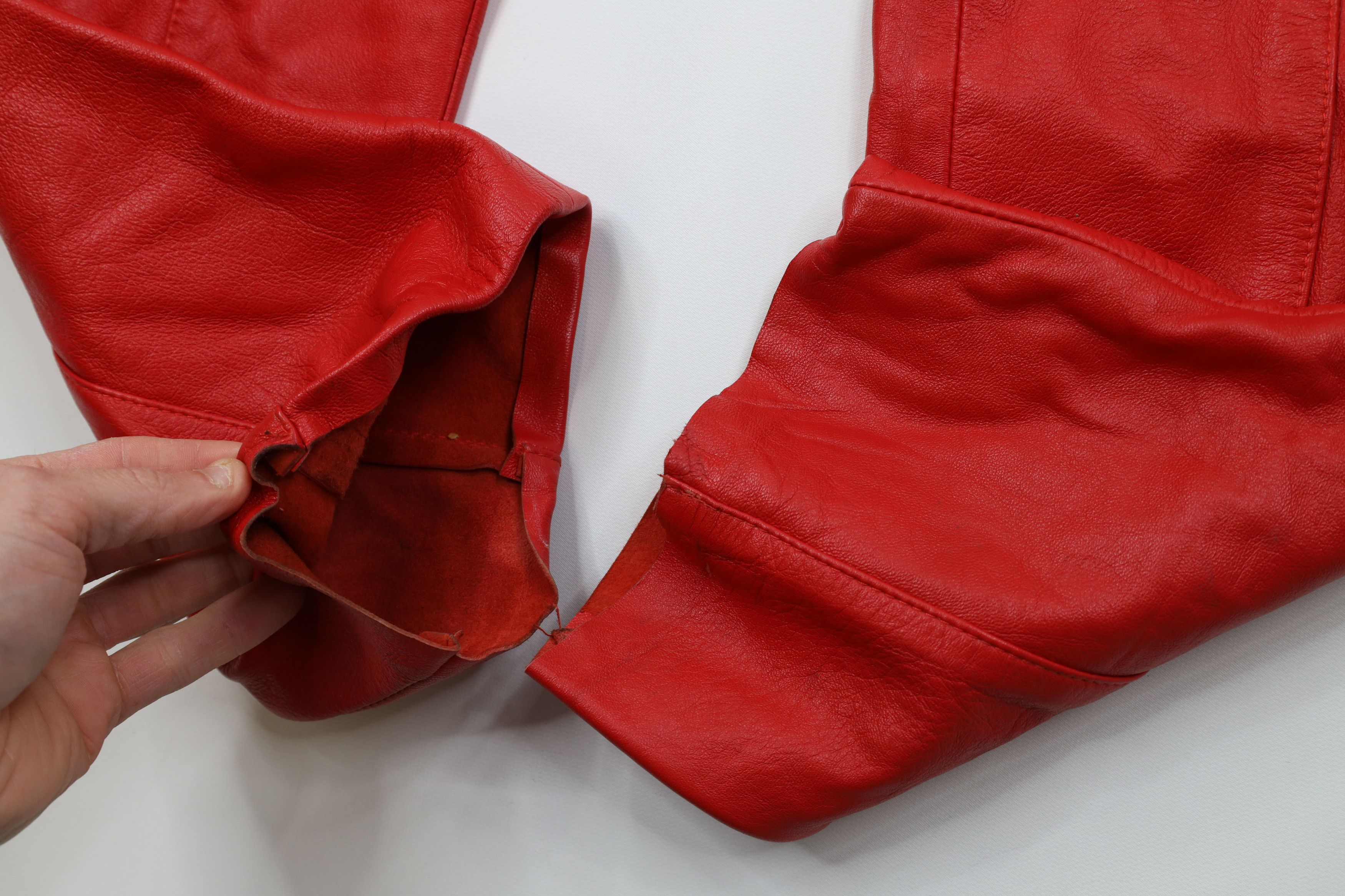 Vintage Vintage 90s Streetwear Eddie Murphy Soft Leather Pants Red Size 38" / US 16 / IT 52 - 5 Thumbnail