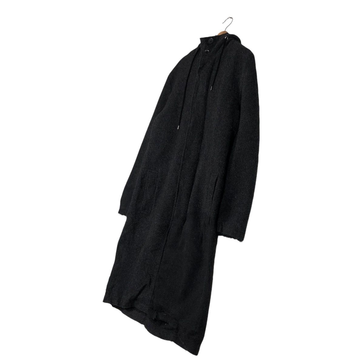 Ground Y 🔥RICH BLACK MOHAIR WOOL LONG JACKET GROUNDY YOHJI YAMAMOTO Size US M / EU 48-50 / 2 - 4 Thumbnail