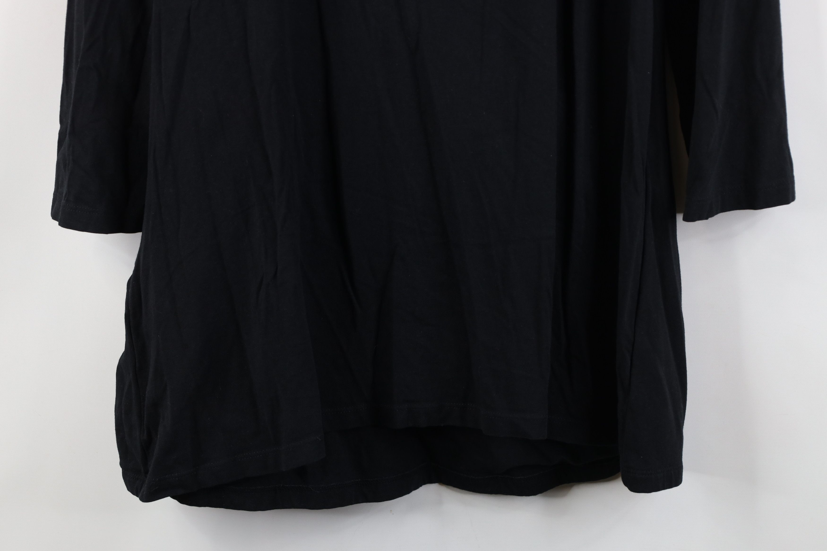 Soft Surroundings Soft Surroundings Cross Wrap Ruffled Shirt Top Black Size 3XL / US 20-22 - 14 Thumbnail