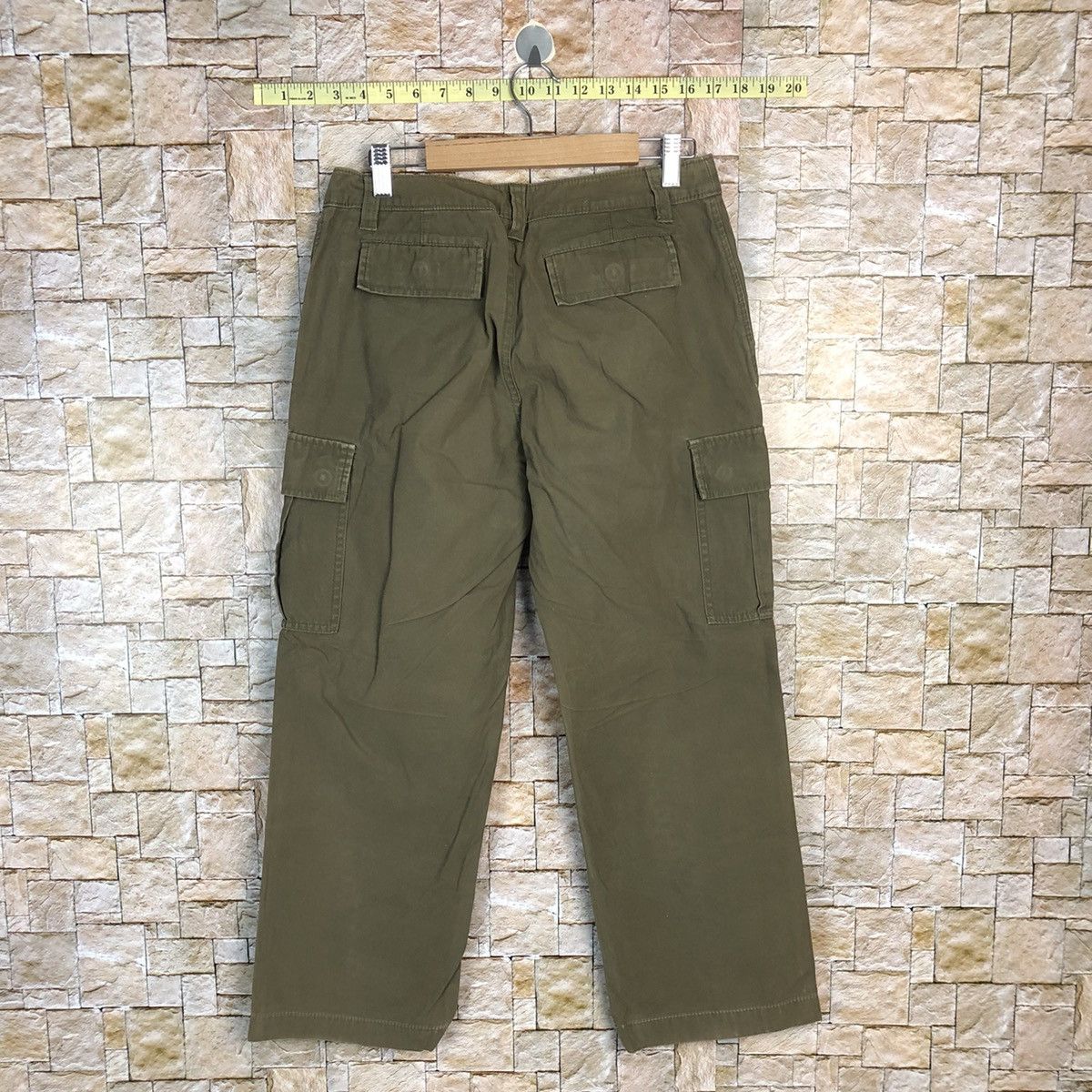 Japanese Brand Enracine Green Cargo Multipocket Pants #A318 Size US 28 / EU 44 - 16 Thumbnail