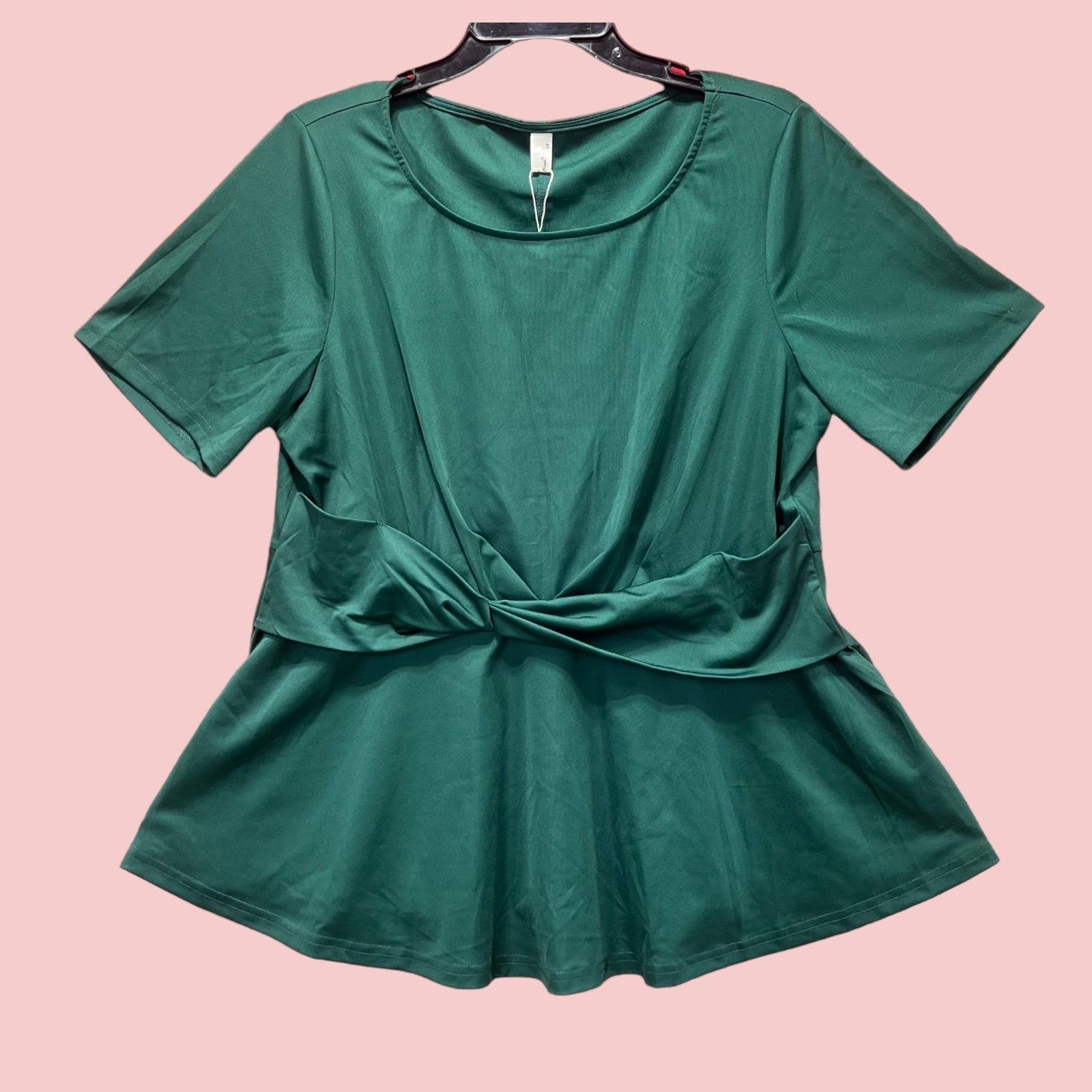 Other Agne Orinda - Women's Twisted Knot Waist Short Sleeves Summe Size XL / US 12-14 / IT 48-50 - 3 Thumbnail