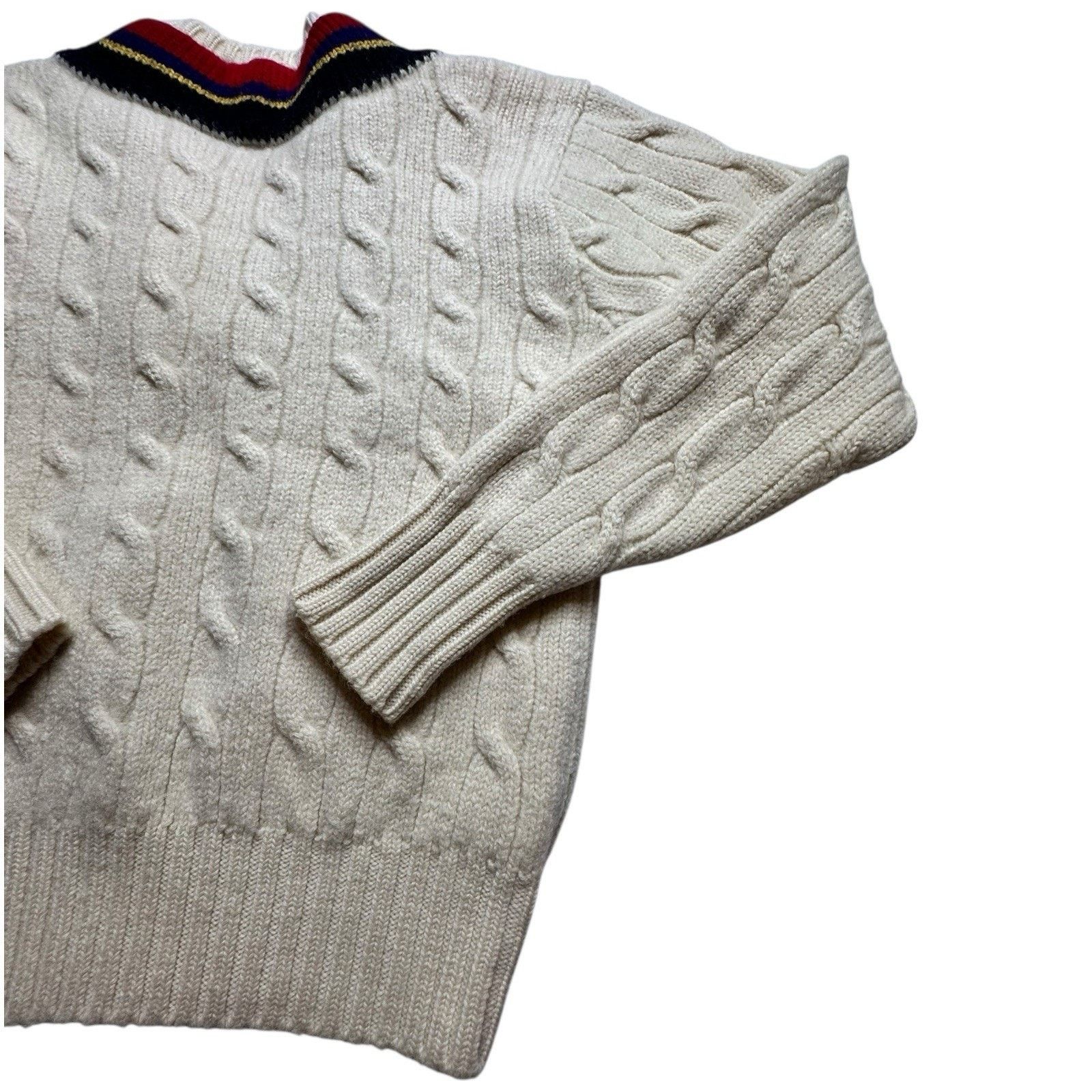 Polo Ralph Lauren Vintage 1980s Polo Ralph Lauren Wool Tennis Sweater Large Size US L / EU 52-54 / 3 - 9 Thumbnail