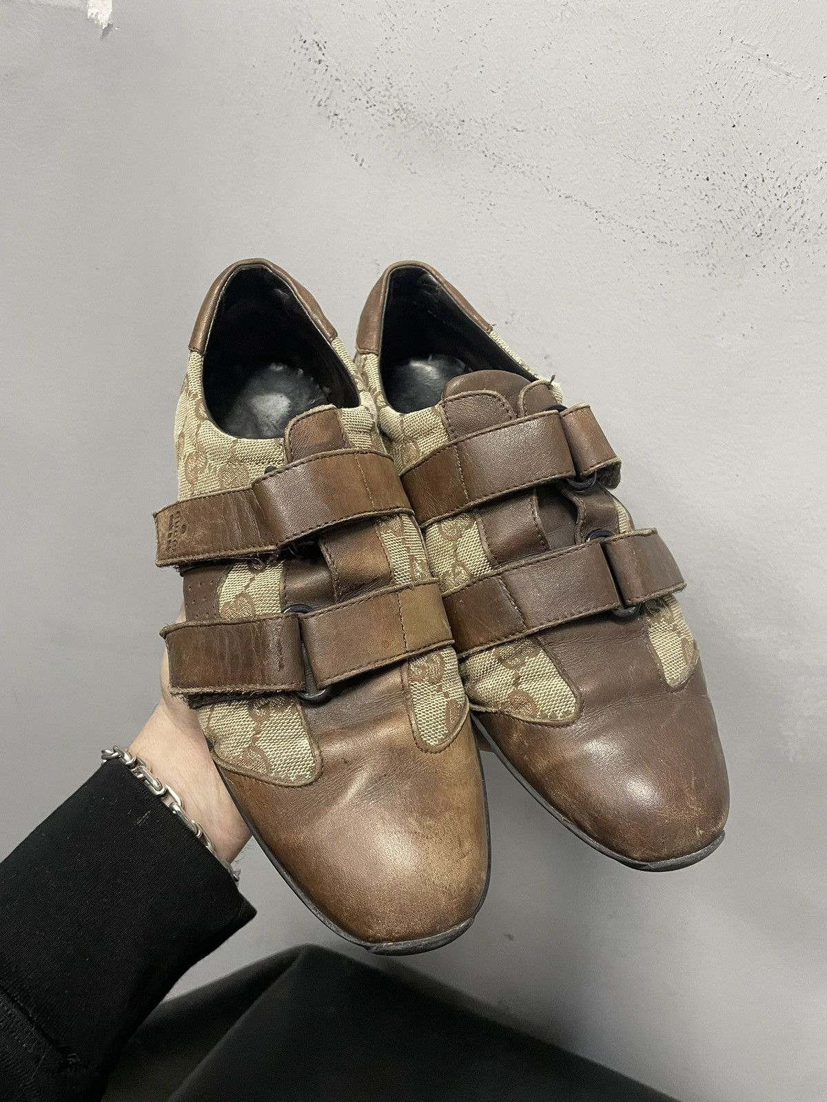 Gucci Gucci monogram retro low sneakers archive 2000s Size US 5.5 / EU 38 - 6 Thumbnail