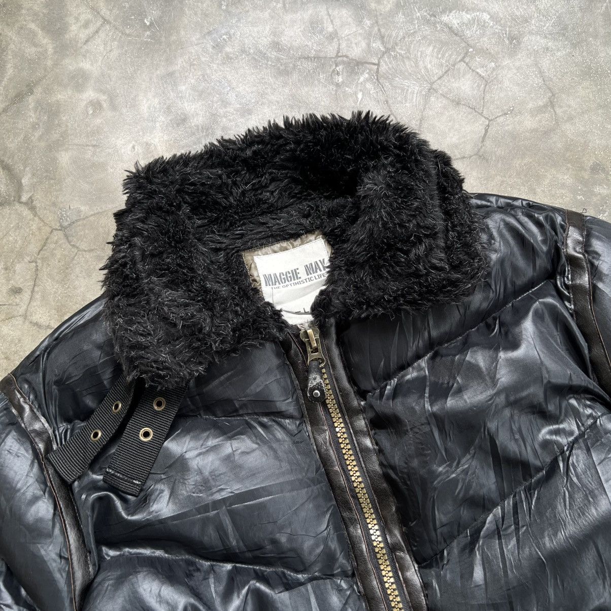 BUFFALO BOBS 2000s Maggie May Buffalo Bobs Style Down Fur Zip Jacket Size US L / EU 52-54 / 3 - 9 Thumbnail