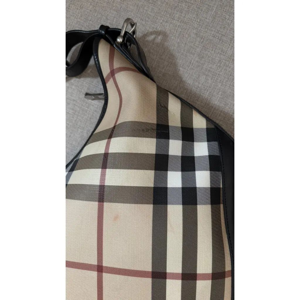 Burberry Burberry Multicolor Leather Supernova Check Hobo Bag Size ONE SIZE - 5 Thumbnail