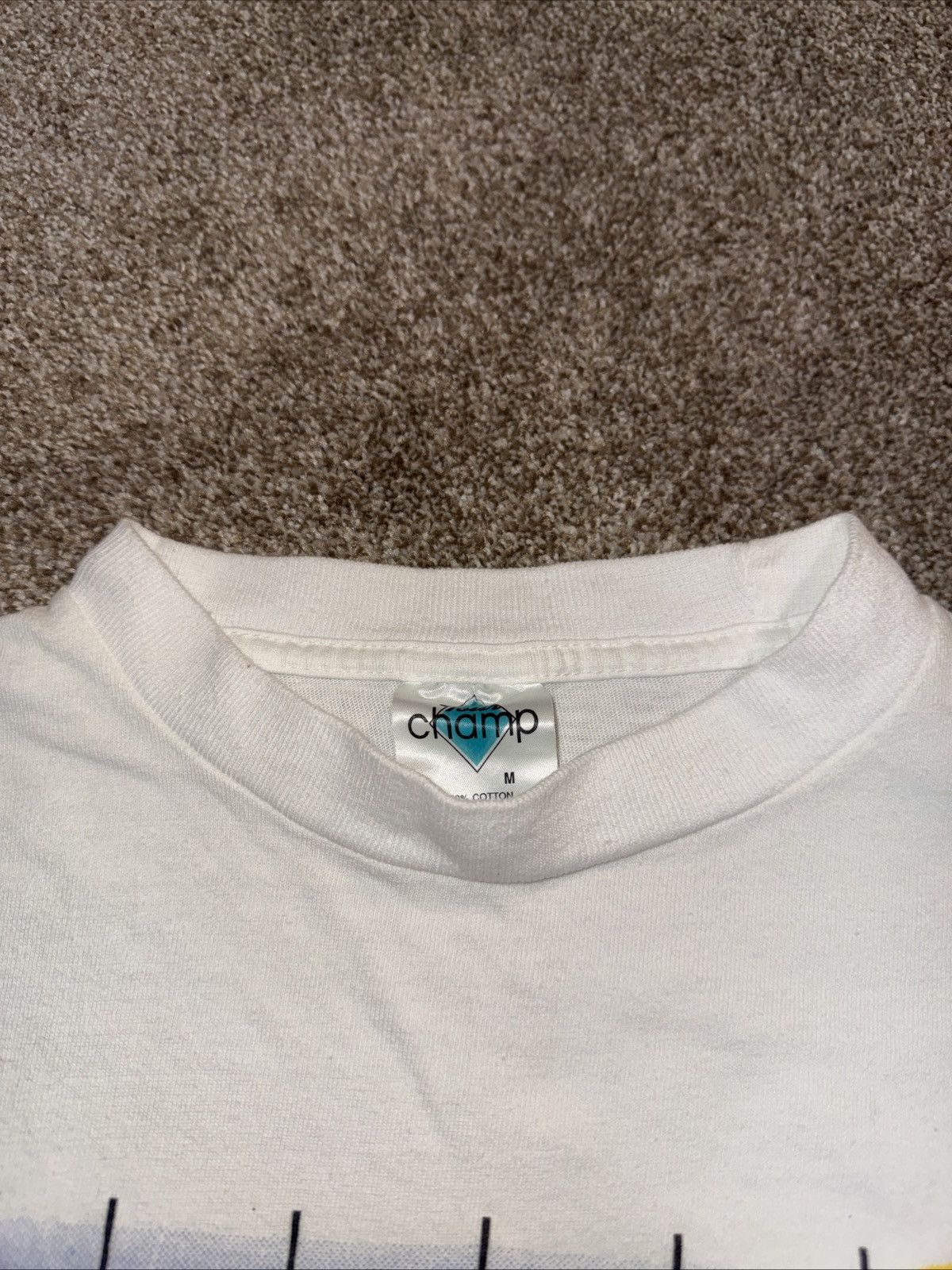 NASCAR Dale Jarrett NASCAR Vintage White Tee Shirt Size Medium Size US M / EU 48-50 / 2 - 5 Thumbnail