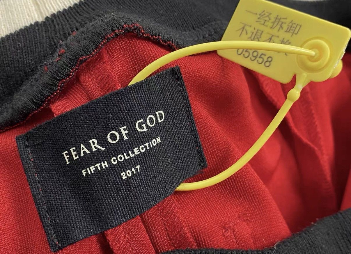Fear of God Fear Of God 5th China Exclusive Red & White Track Pants J31 Size US 32 / EU 48 - 6 Thumbnail