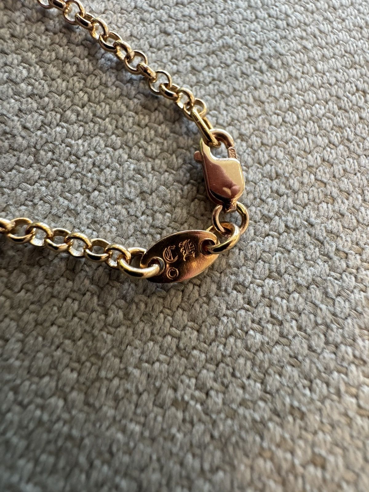 Chrome Hearts Chrome Hearts 22k Yellow Gold Diamond Safety Pin Necklace Size ONE SIZE - 4 Thumbnail