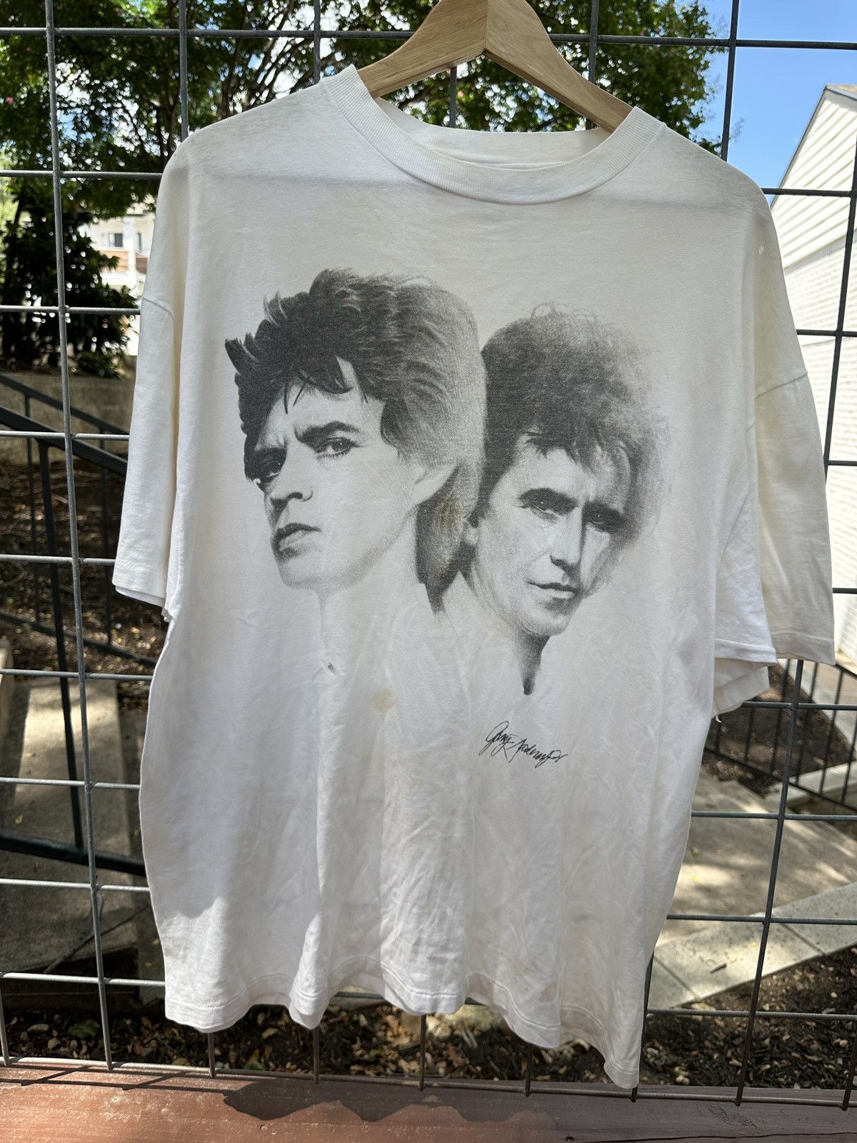 KITH for Rolling Stones MICK photo Vintage Tシャツ Kith for The Rolling Stones Mick Photo Vintage Tee - White