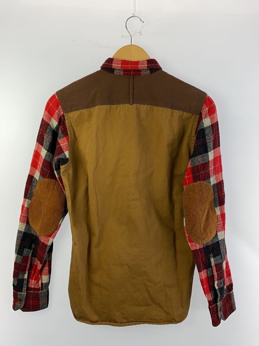 Comme des Garcons Elbow Patch Wool Plaid Flannel Shirt Size US S / EU 44-46 / 1 - 2 Thumbnail