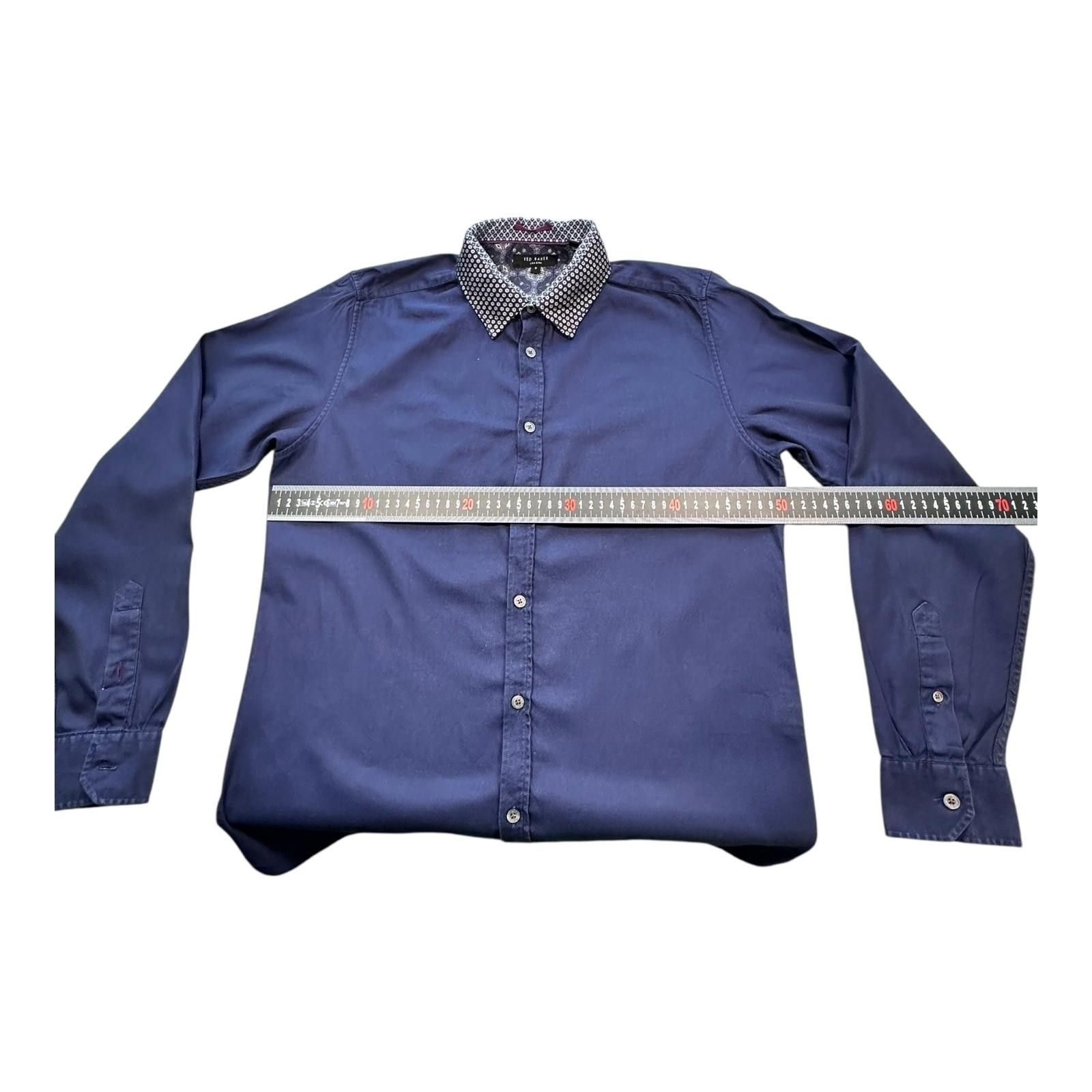 Ted Baker Ted Baker 3 Shirt Men's UK Size M Blue Contrasting Trim Size 38R - 9 Thumbnail