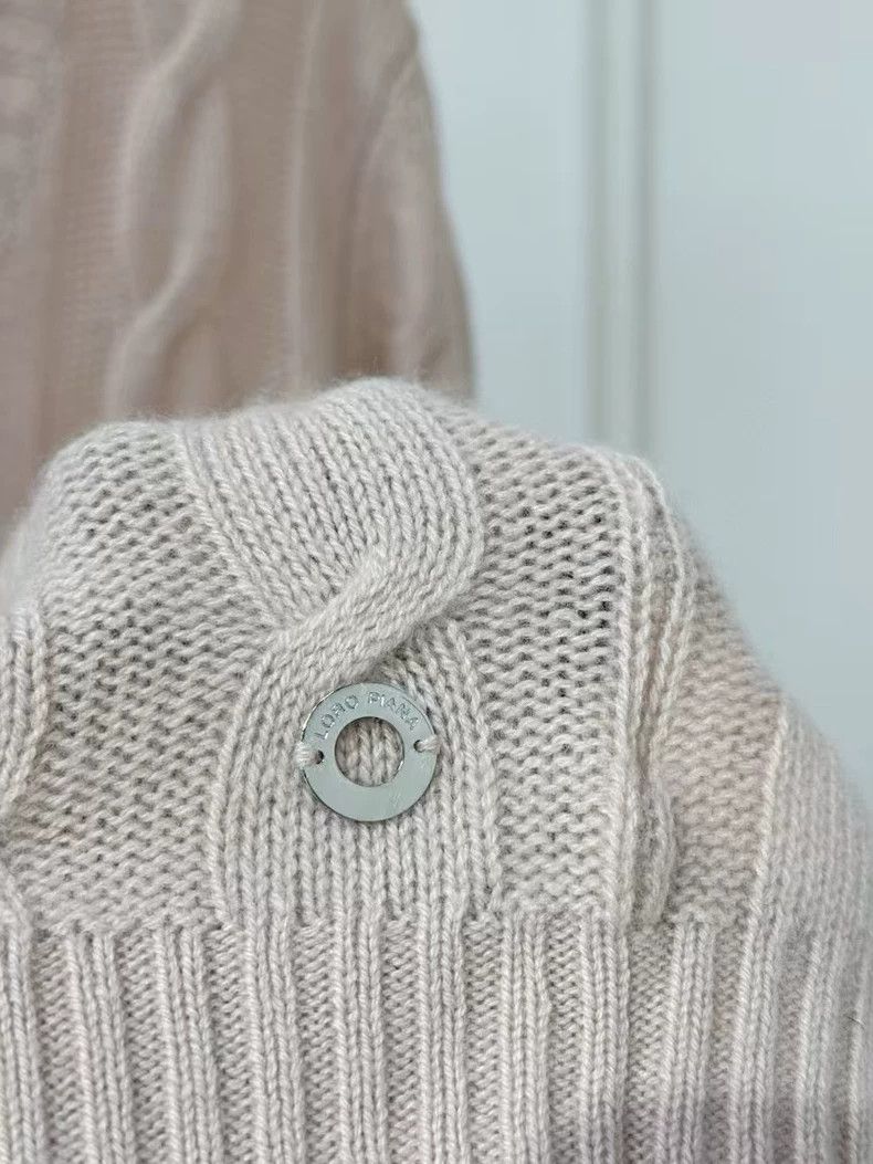 Loro Piana LORO PIANA Pink cashmere pincushion knit sweater Size M / US 6-8 / IT 42-44 - 6 Thumbnail