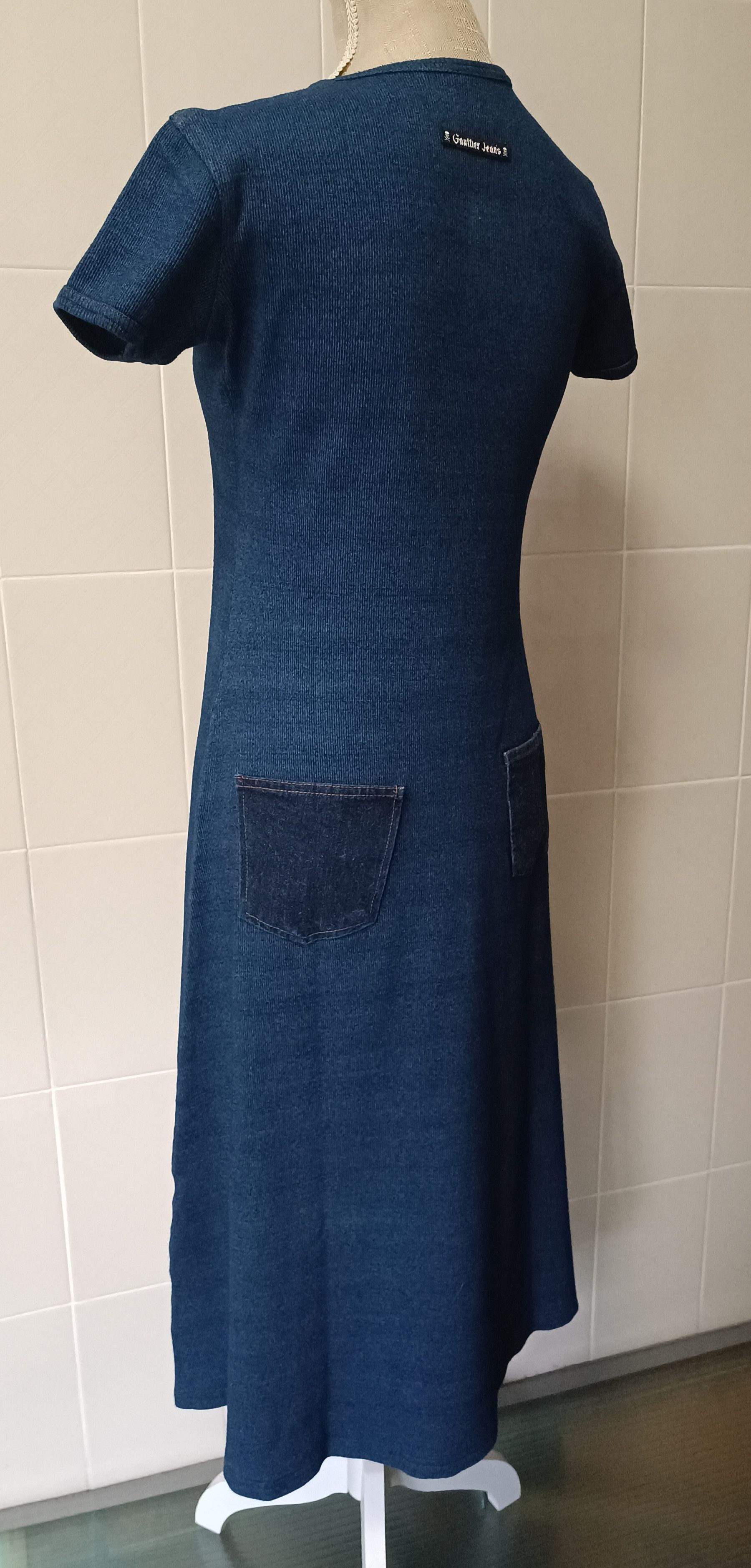 Jean Paul Gaultier 90's - Gaultier Jeans Denim pockets - maxi dress Size M / US 6-8 / IT 42-44 - 13 Thumbnail