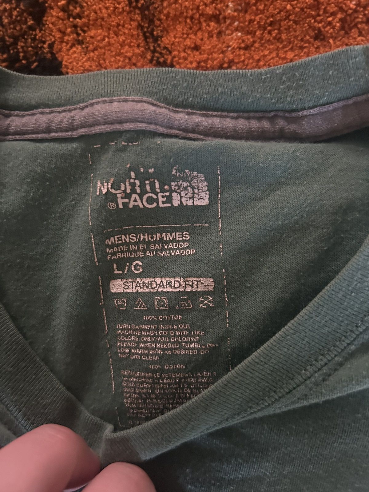 The North Face North Face Green Tee Size US L / EU 52-54 / 3 - 4 Thumbnail