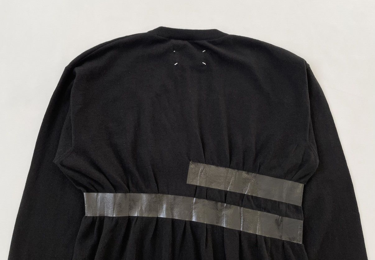 Maison Margiela A/W 09 Black Wool ‘Tape’ Effect Sweater Size US L / EU 52-54 / 3 - 12 Thumbnail