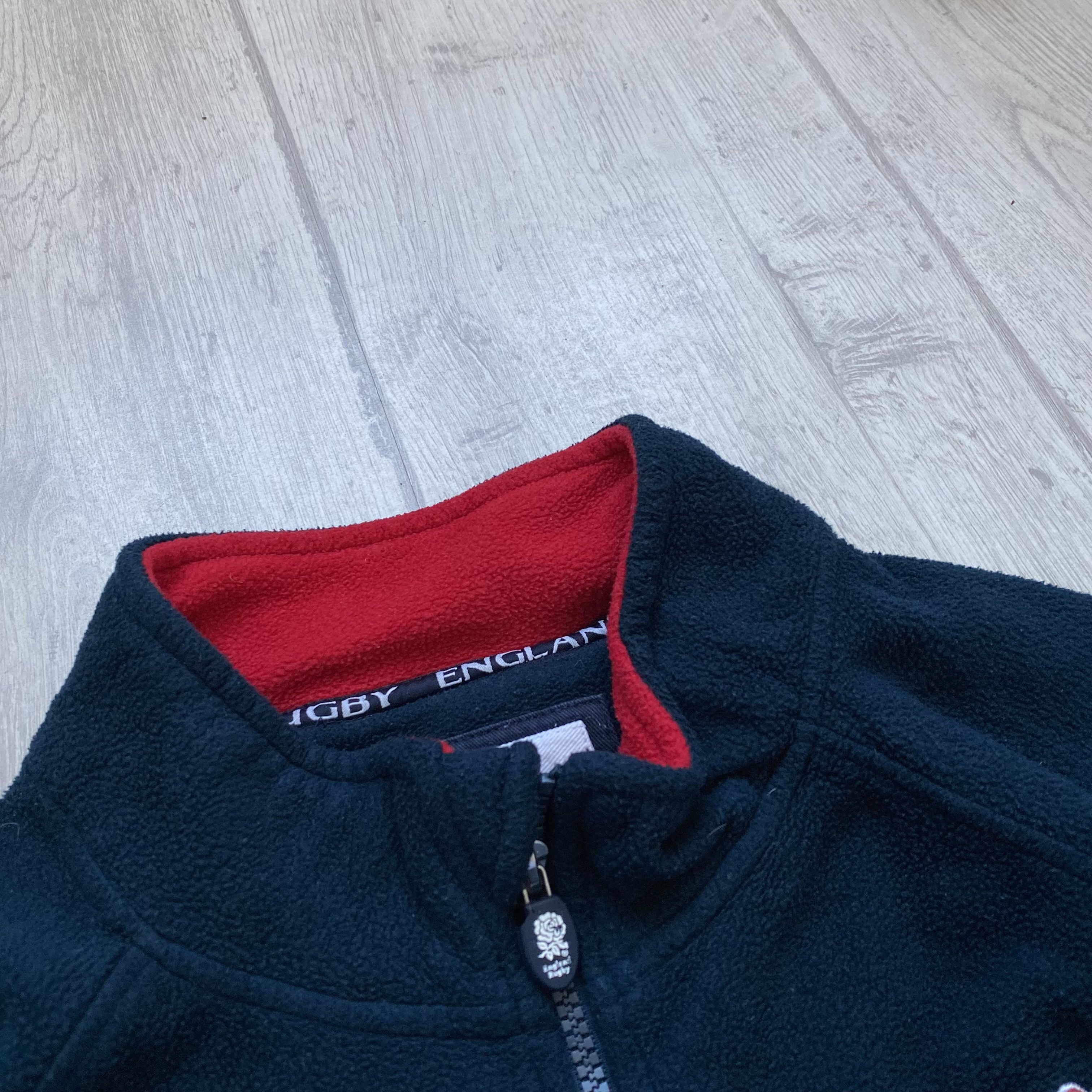 Cotton Traders 🏈 Vintage England Rugby Traning Sweatshirt Zip 1/4 flecce Size US M / EU 48-50 / 2 - 4 Thumbnail