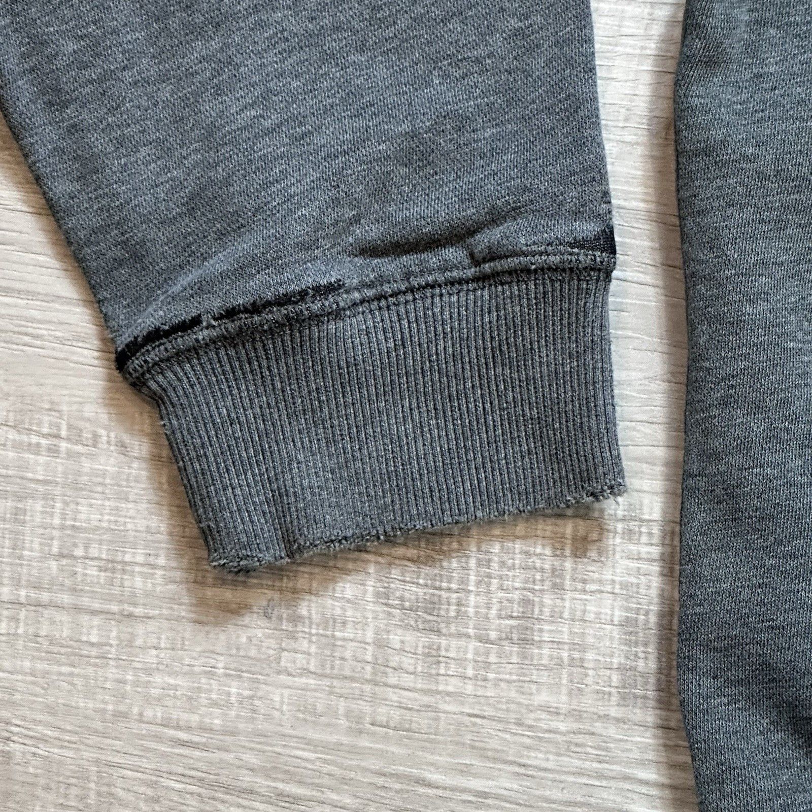 Nike Vintage Nike Hoodie Sweatshirt Gray Big Logo Center Swoosh Size US XL / EU 56 / 4 - 3 Thumbnail