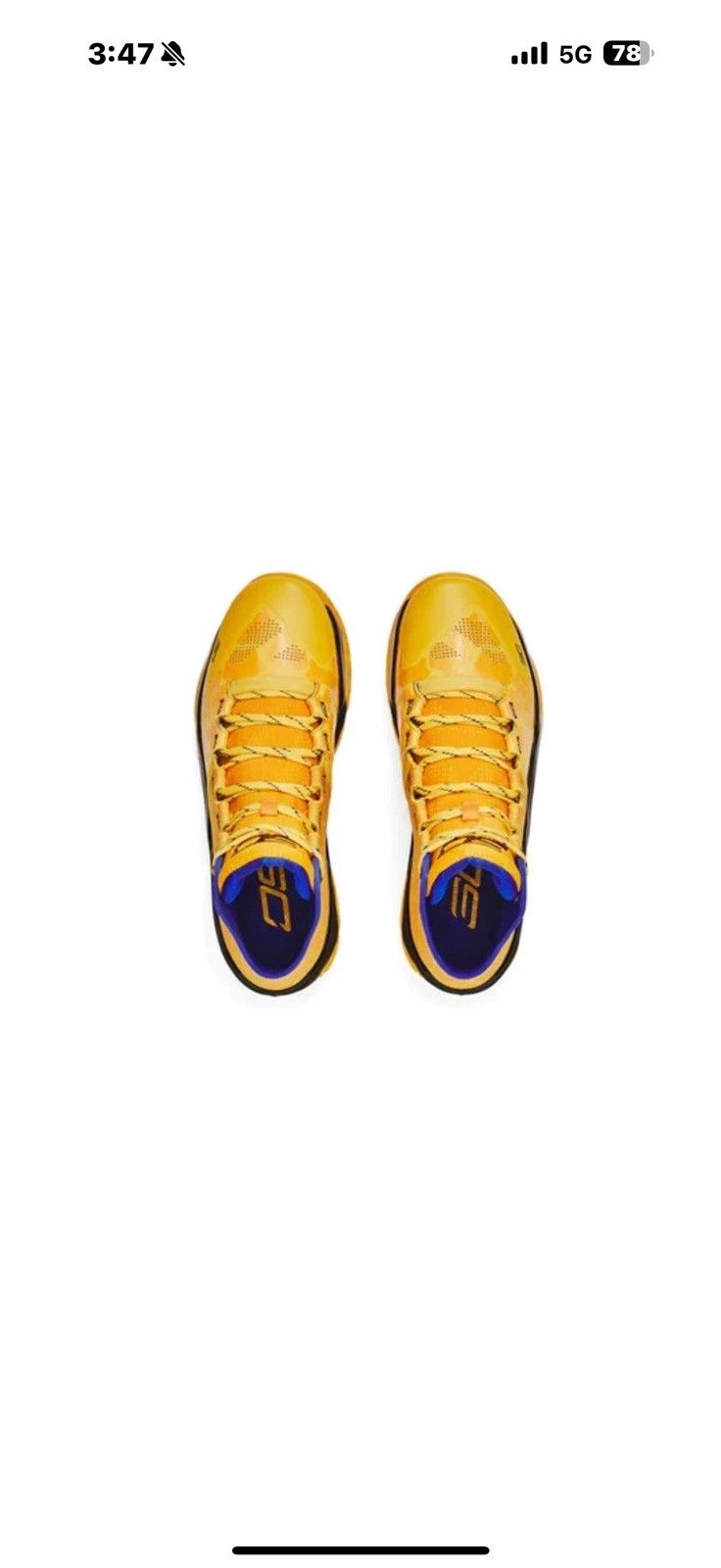 Under Armour Under Armour Curry 2 Double Bang Yellow Basketball Shoes Size US 11.5 / EU 44-45 - 4 Thumbnail