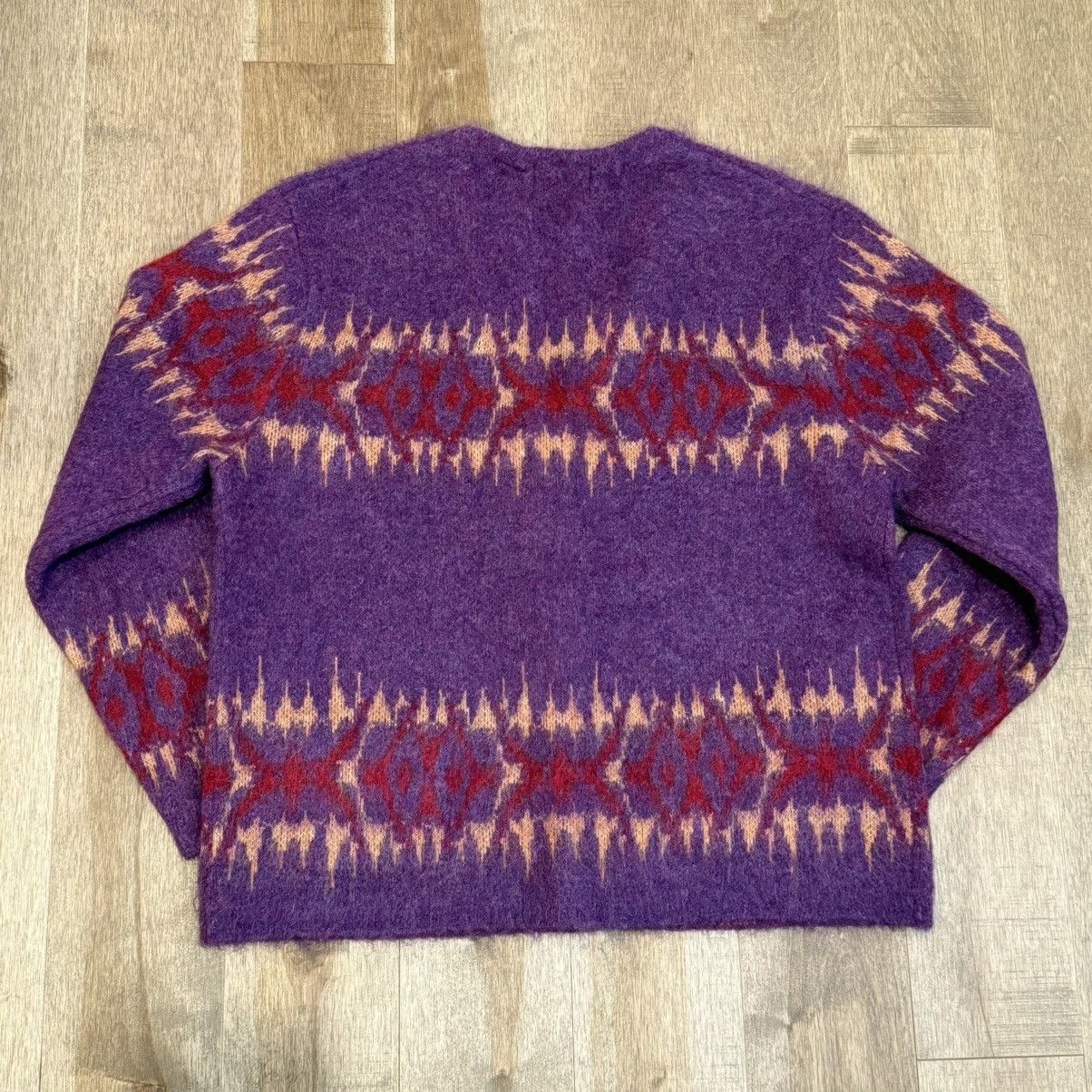 Supreme Supreme Abstract Mohair Cardigan Plum Size US L / EU 52-54 / 3 - 2 Thumbnail