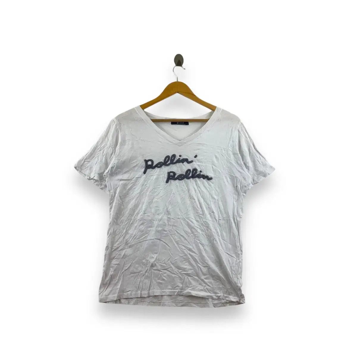 Johnbull Vintage JOHNBULL KOJIMA Rollin Rollin V Neck Tee Shirt Top Size S / US 4 / IT 40 - 1 Thumbnail