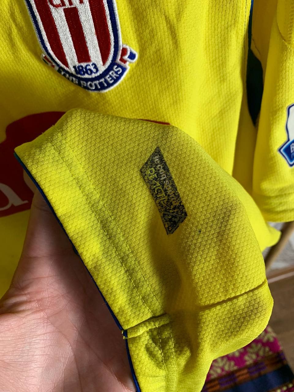 Le Coq Sportif Vintage Stoke City England Soccer Jersey Retro Y2K 90s Size US M / EU 48-50 / 2 - 7 Thumbnail