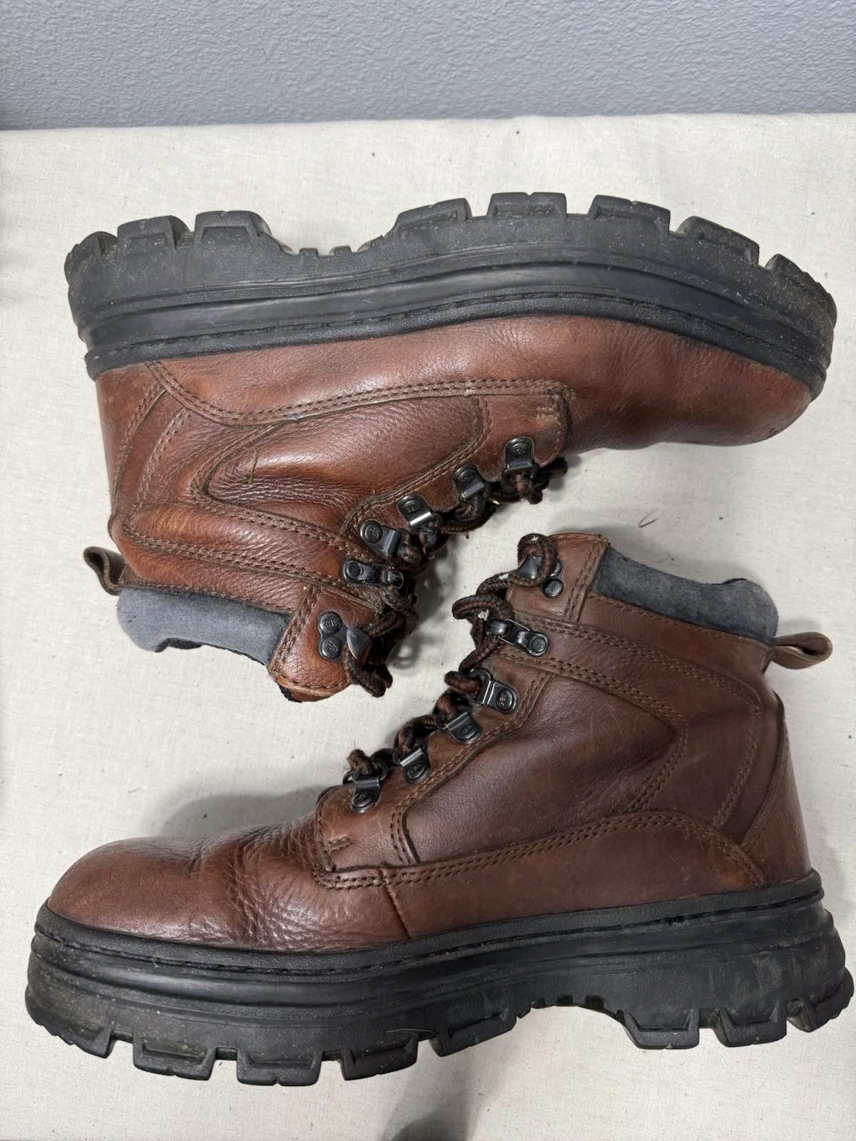 GBX GBX Men's 6" Soft-Toe Work Boots 42701 Brown Leather Sz 10D Size US 10 / EU 43 - 8 Thumbnail