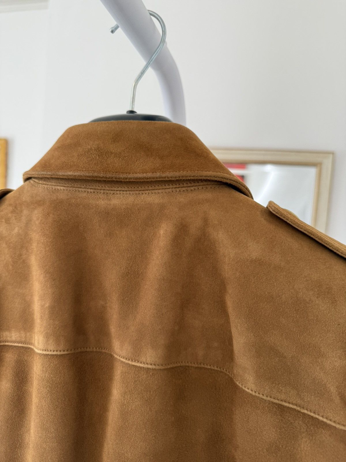Hedi Slimane × Saint Laurent Paris FW13 Saint Laurent Goat Leather Tan Suede Jacket Size US M / EU 48-50 / 2 - 10 Thumbnail