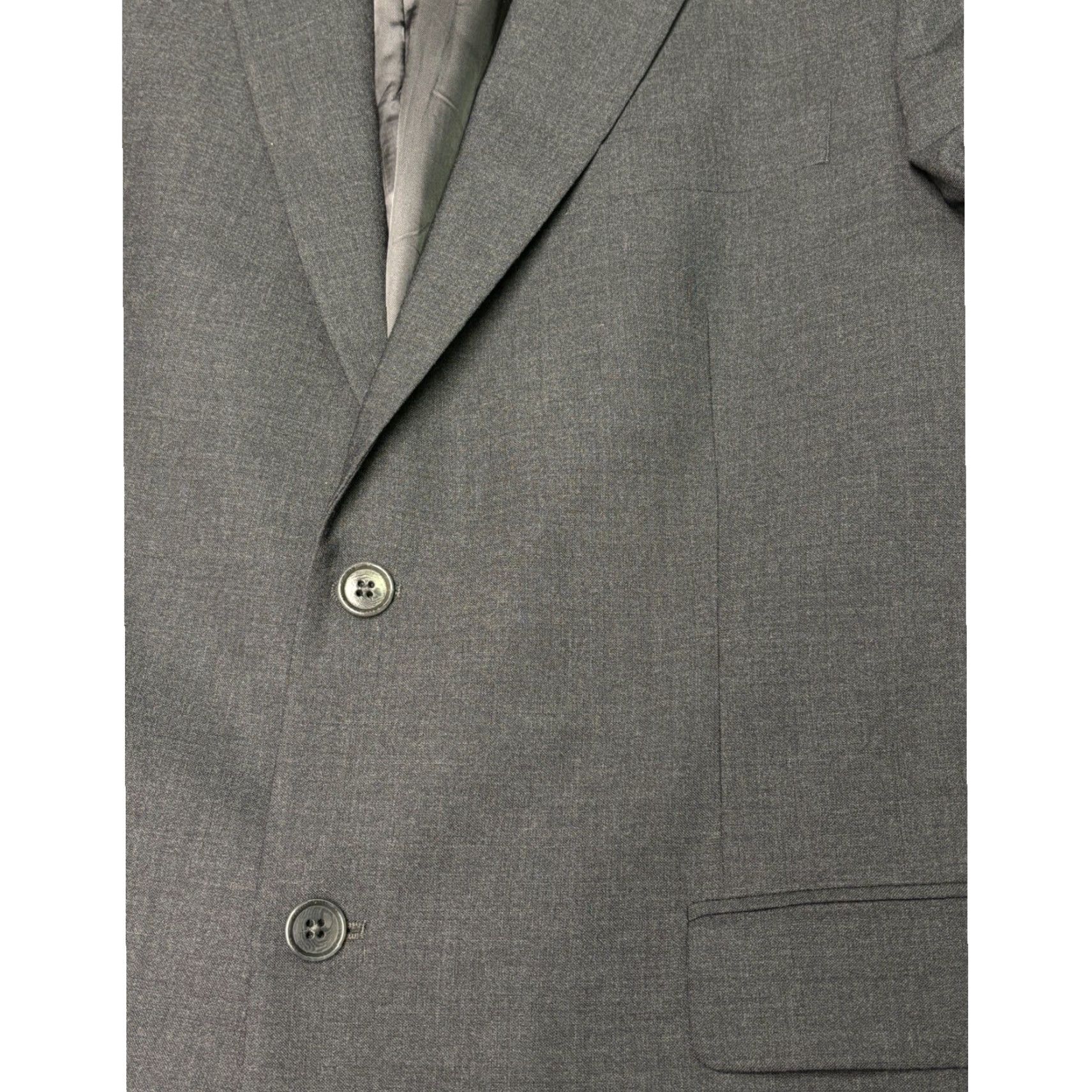 Brooks Brothers Brooks Brothers 346 Men Blazer Wool Blend Stretch Gray 43R Business Formal Suit Jacket Mens Size 40R - 4 Thumbnail