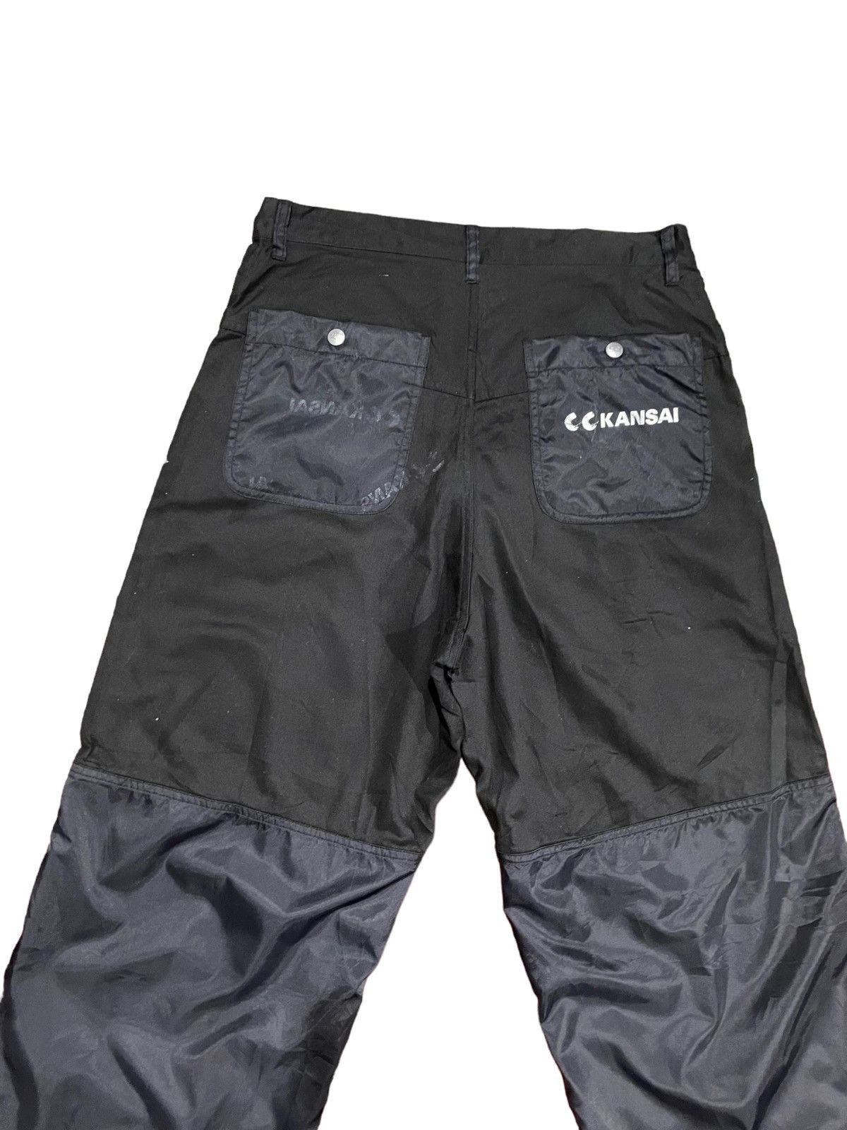 If Six Was Nine Kansai Yamamoto Futuristic Dual Nylon/Cotton Baggy Pants Size US 32 / EU 48 - 15 Thumbnail