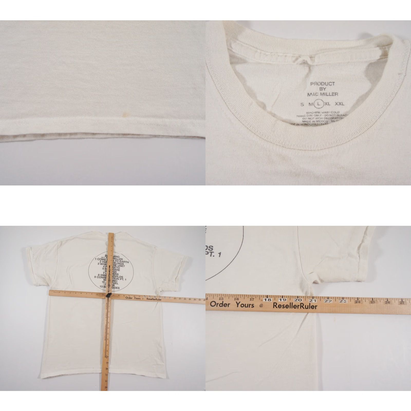 Vintage Mac Miller Swimming Album T-Shirt Men's Large Cotton White Logo Short Sleeve Hip Hop Music Size US L / EU 52-54 / 3 - 8 Thumbnail