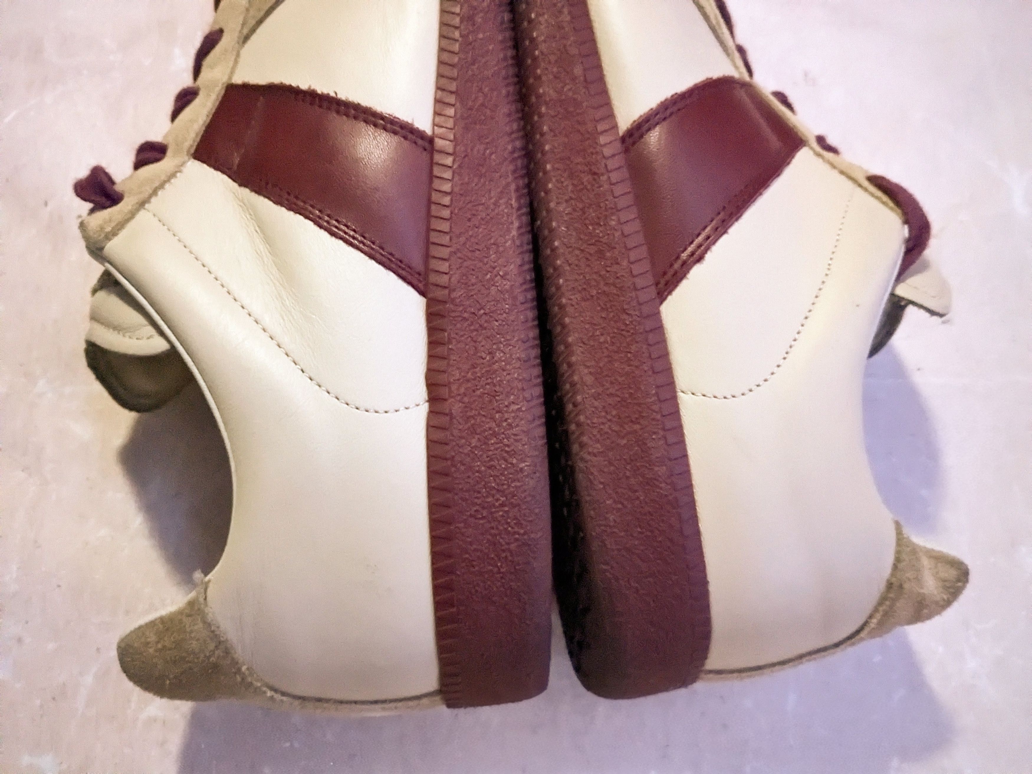 Maison Margiela Maison Margiela Replica GAT Biege Burgundy 12 45 Suede Size US 12 / EU 45 - 11 Thumbnail