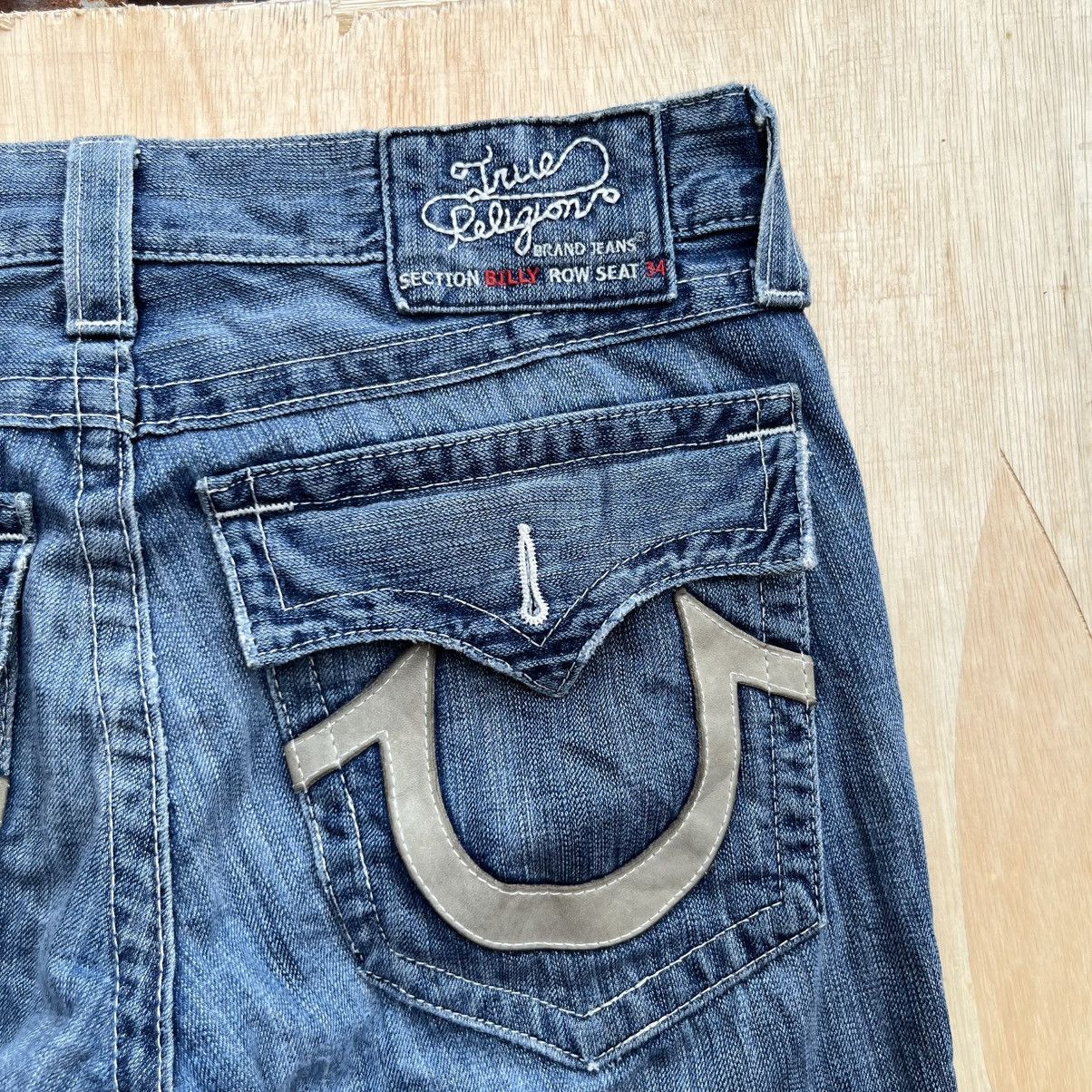 True Religion TRUE RELIGION VINTAGE DISTRESSED FLARED DENIM Size US 32 / EU 48 - 9 Thumbnail