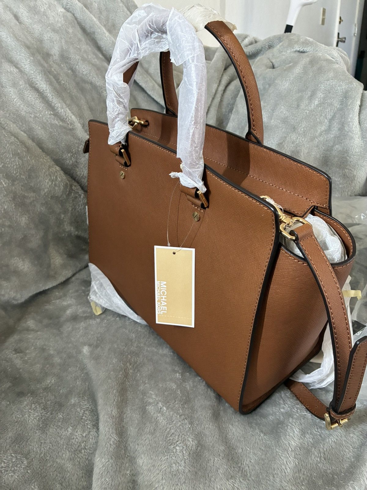 Michael Kors NWT Michael Michael Kors Selma Large Leather Satchel Bag Size ONE SIZE - 9 Thumbnail