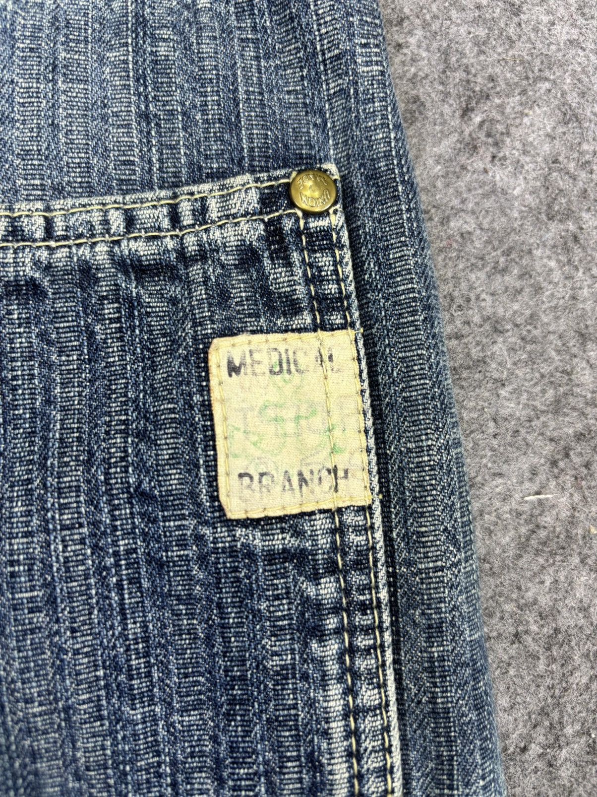 Japanese Brand 💥DOUBLE KNEE💥MEDICAL BRANCH Japan Carpenter Jeans F794 Size US 33 - 12 Thumbnail