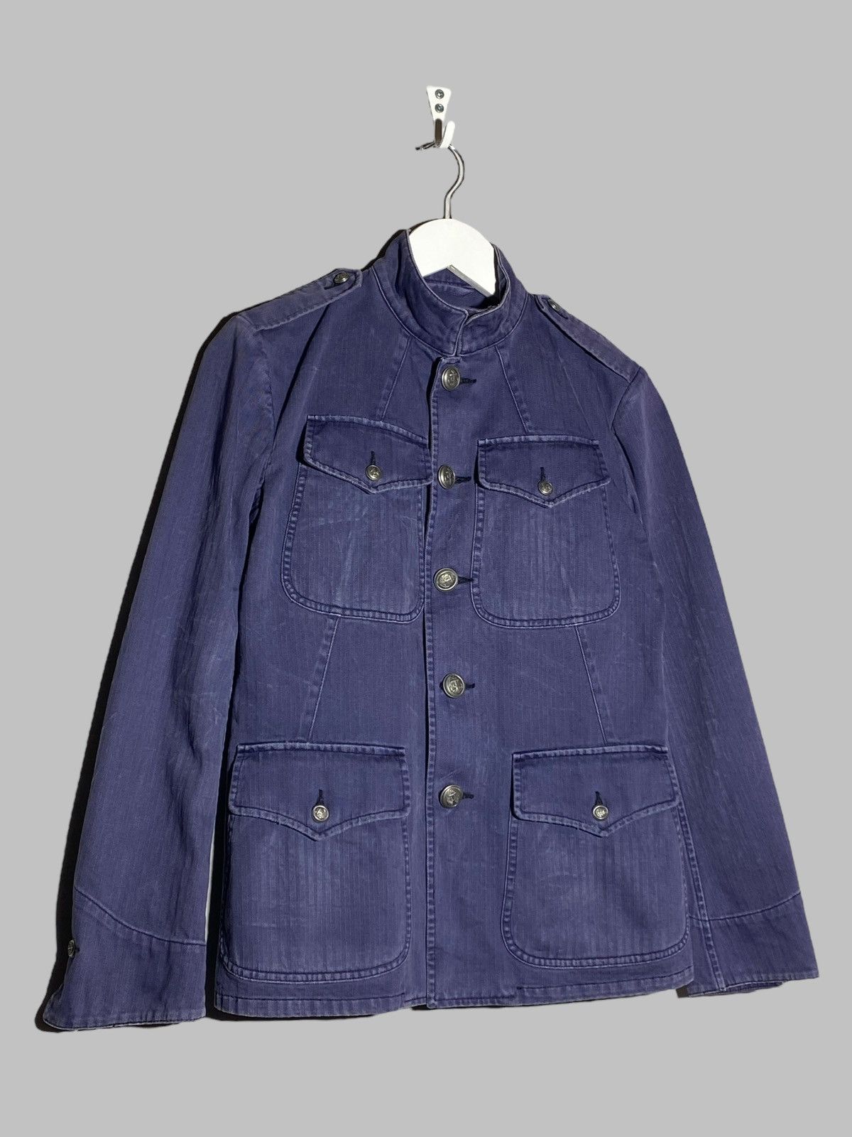 RRL Ralph Lauren RRL Double R Ralph Lauren Vintage Denim Jacket Officer Vibe Size S / US 4 / IT 40 - 2 Thumbnail