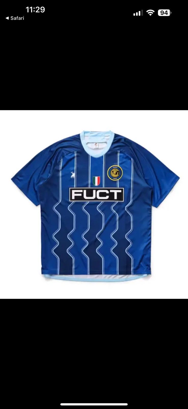 image of Fuct Jersey in Blue, Men's (Size 2XL)