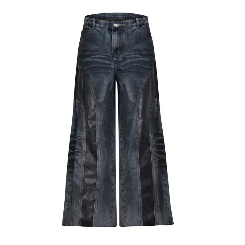 Jean × Vintage Denim Pants PU Leather Size US 32 / EU 48 - 6 Thumbnail