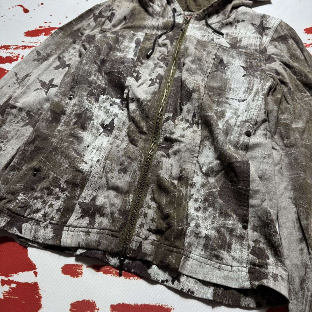 plein sud vintage plain sud zip hoodie full print archive avantgarde Size M / US 6-8 / IT 42-44 - 5 Thumbnail